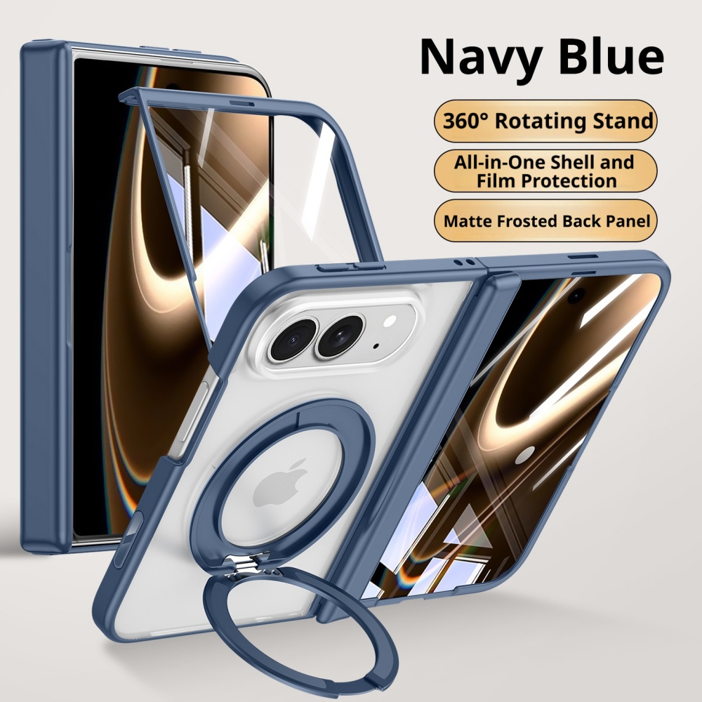 Matte Anti Glare Screen - เคสพร้อมขาตั้งหมุนได้ 360 องศา หรูหรา สำหรับ iPhone