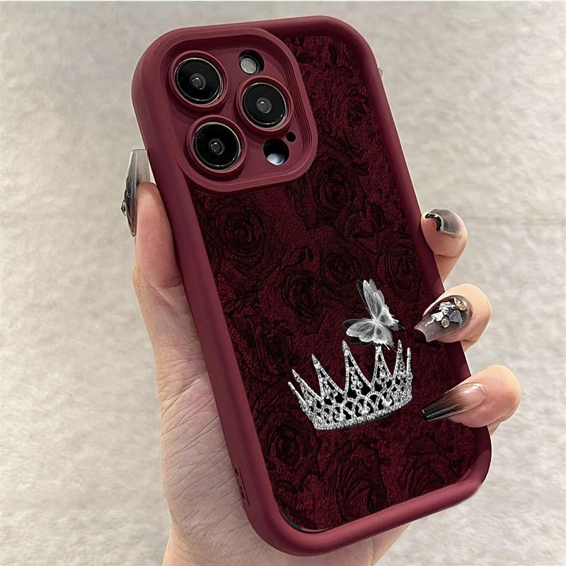 เคสโทรศัพท์ลายกุหลาบแดง มงกุฎส - Apple Iphone 15 Pro Max บทวิจารณ์และราคา